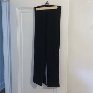 Straight Leg Stretch Pants with Ankle Zippers